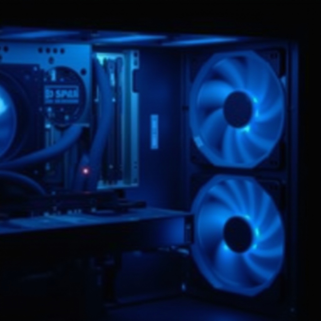 how to turn on pc fans