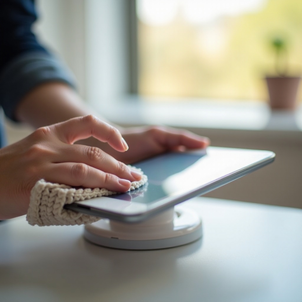 how do you clean tablet screen